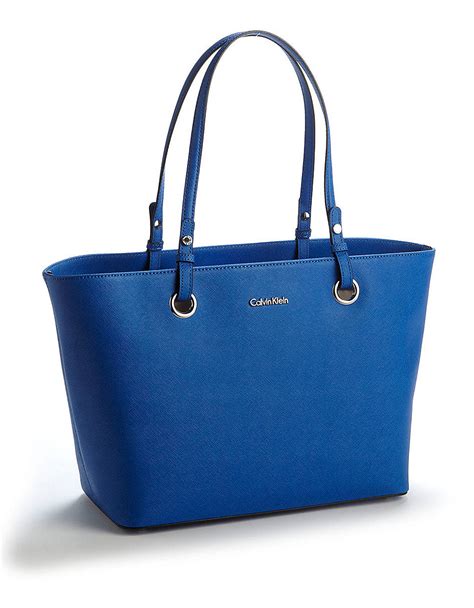 calvin klein leather tote.